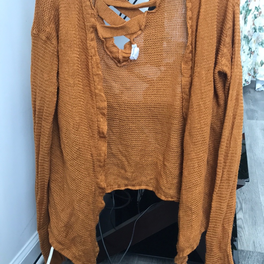 Burnt Orange Cardigan
